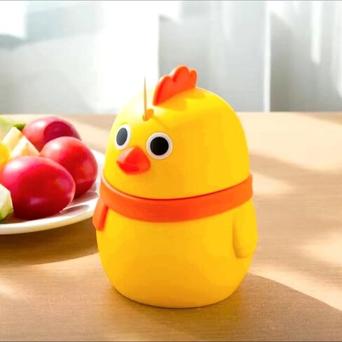 Toothpick Holder Toothpick Dispenser, Automatic Cute Chick Toothpick Dispenser for Kitchen Restaurant Hotel, Thickened Novelty Toothpicks Container, Sturdy Safe Portable Toothpick Storage Box in Saudi Arabia