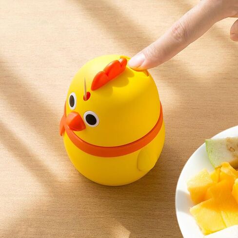 Toothpick Holder Toothpick Dispenser, Automatic Cute Chick Toothpick Dispenser for Kitchen Restaurant Hotel, Thickened Novelty Toothpicks Container, Sturdy Safe Portable Toothpick Storage Box in Saudi Arabia