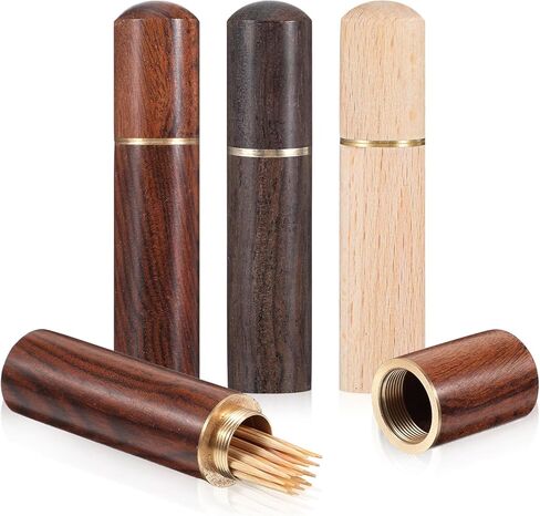 3 قطع من علبة أعواد الأسنان الخشبية، حقيبة حمل محمولة للسفر وجيب صغير لحمل صندوق تخزين لأعواد الأسنان وعصي الأذن ومسحات القطن والخرز والإبر in Kuwait