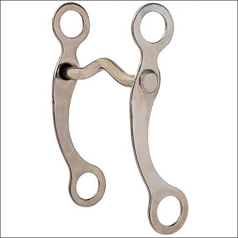HILASON 4 inch Nickel Plated Pony Curb Horse Bit Low Port Mouth in Saudi Arabia