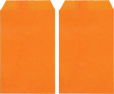 Quotidian Baby Pink Flat Medium Greaseproof Paper Bags 5" x 7" (13 x 17.8cm) Pack of 100 - Small Treat Wedding Confetti Tossing in Kuwait