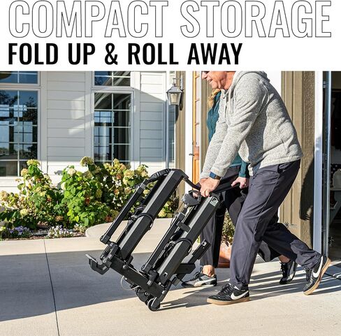 Saris Cycle-On Ebike Rack with Ramp & Wheels, Folds Flat - Hitch Mounted Bike Rack for 2 E Bikes 70 lb Each, Platform Electric Bike Carrier for Cars Trucks SUVs RVs, 1.25" & 2" Hitch Receiver in Saudi Arabia