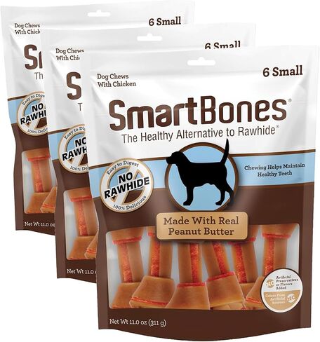 SmartBones Small Chews, Treat Your Dog to a Rawhide-Free Chew Made with Real Meat and Vegetables in Saudi Arabia