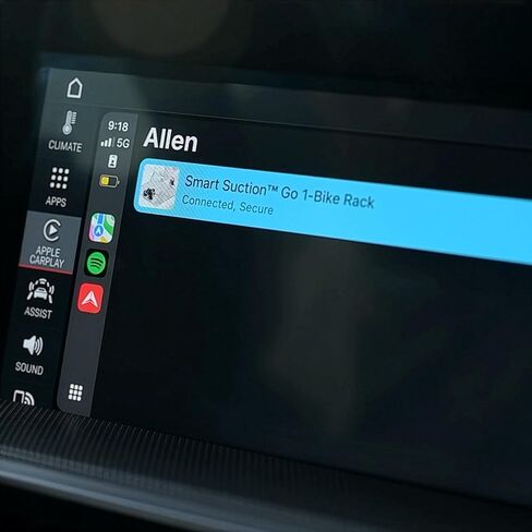 Allen Smart Suction™ GO: Compact 1-Bike Rack, Model SB-05 in Kuwait