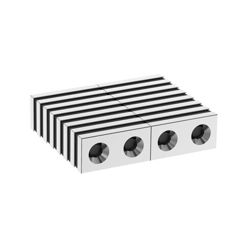 Rare Earth Magnets N42-1.00" L x 1/2" W x 1/8" H - 16 Pack, Neodymium 2X #6 Screw Countersunk Hole Bar Magnets with Screw Holes, 9.2LBS NdFeB Block Magnet- 1.00" x 0.5" x 0.125" in Kuwait