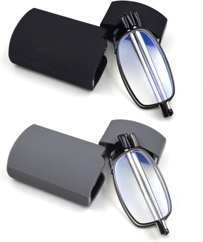 2 Pack Foldable Reading Glasses for Women Man, Blue Light Blocking, Anti UV Glare, Computer Compact Readers in Saudi Arabia