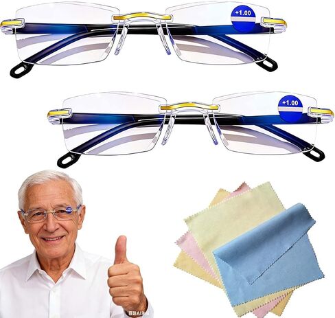 FSXZA Blue Glasses Self Adjusting for Women & Men, Auto Focus Reading Glasses, Intelligent Dual Focus Eye Glasses in Saudi Arabia