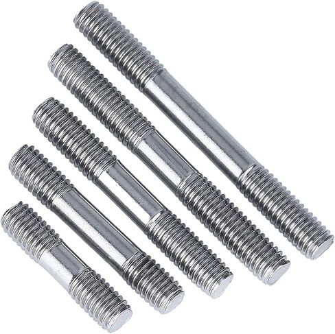 Double End Threaded Screw Rod Double End Thread Rod 304 Stainless Steel Stud Bolts Rod Tooth Stick Dual Head Threaded Bar M3 M4 M5 M6 M8 M10 M12 M14 M16(40mm,M12 (1pcs)) in Saudi Arabia