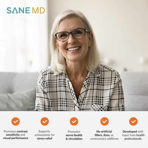 SANE MD PRO60+ Vision Reviver™ – Eye Supplement for Adults 60+ with Lutein, Zeaxanthin & Astaxanthin – 30 Capsules in Saudi Arabia