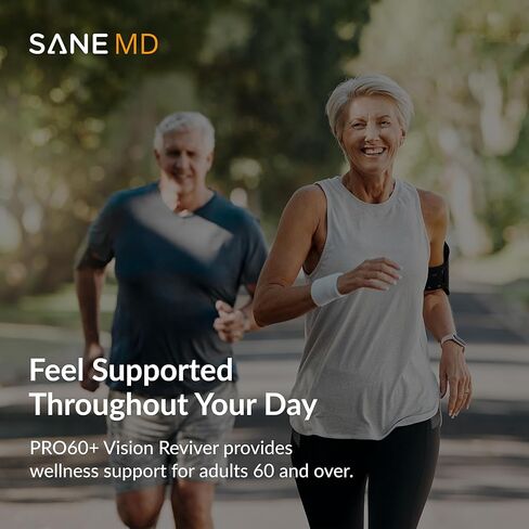 SANE MD PRO60+ Vision Reviver™ – Eye Supplement for Adults 60+ with Lutein, Zeaxanthin & Astaxanthin – 30 Capsules in Saudi Arabia