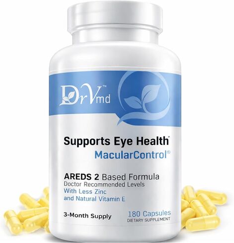 Macular Control – AREDS 2 Eye Health Vitamins with Lutein & Zeaxanthin (3 Month Supply) – Doctor Formulated with 25 mg Zinc, Vitamins C & Natural Vitamin E in Saudi Arabia