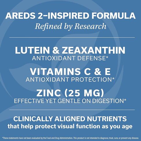 Macular Control – AREDS 2 Eye Health Vitamins with Lutein & Zeaxanthin (3 Month Supply) – Doctor Formulated with 25 mg Zinc, Vitamins C & Natural Vitamin E in Saudi Arabia