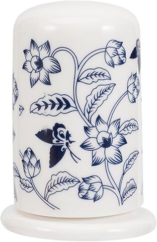 iplusmile Ceramic Toothpick Holder with Lid, Blue and White Porcelain Toothpick Dispenser, Vintage Chinoiserie Cotton Swab Jar for Home Kitchen, Restaurant, Bathroom Decor, 2.75" Small Tooth Pick Case in Saudi Arabia