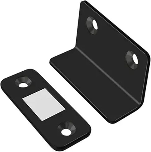 باب مغناطيسي أقرب، مزلاج قوي، مغناطيس لخزانة الأثاث، خزانة أثاث، ذاتية اللصق للغاية (أسود-مجموعة واحدة) in Kuwait