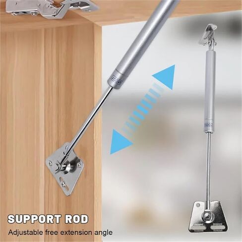Door Soft Closing Overhead Closer 10KG Adjustable Speed Positioning Cabinet Support Rod Gas Spring Home Hardware in Saudi Arabia