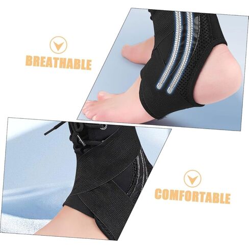 Ankle Compression Sleeve for Sports Breathable Non Slip Ankle Cover for Running Basketball Fitness Supports Exhaust Relaxation Joint Stability in Saudi Arabia