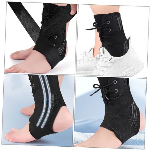 Ankle Compression Sleeve for Sports Breathable Non Slip Ankle Cover for Running Basketball Fitness Supports Exhaust Relaxation Joint Stability in Saudi Arabia