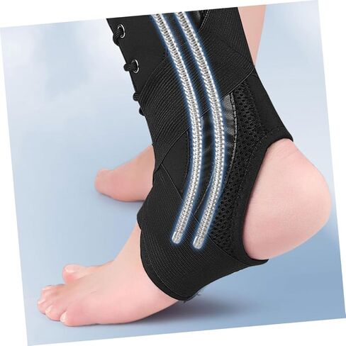 Toyvian Breathable Ankle Sleeve for Sports Compression Ankle Support Elastic Protector Adjustable Strap Unisex Wrap for Injury Recovery and Fitness in Saudi Arabia