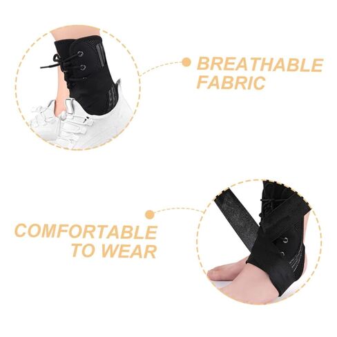 Toyvian Breathable Ankle Sleeve for Sports Compression Ankle Support Elastic Protector Adjustable Strap Unisex Wrap for Injury Recovery and Fitness in Saudi Arabia
