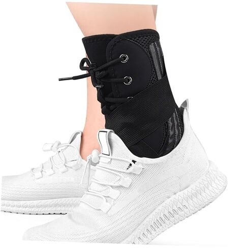 Toyvian Breathable Ankle Sleeve for Sports Compression Ankle Support Elastic Protector Adjustable Strap Unisex Wrap for Injury Recovery and Fitness in Saudi Arabia