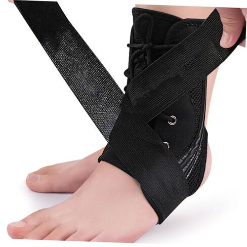 Toyvian Breathable Ankle Sleeve for Sports Compression Ankle Support Elastic Protector Adjustable Strap Unisex Wrap for Injury Recovery and Fitness in Saudi Arabia