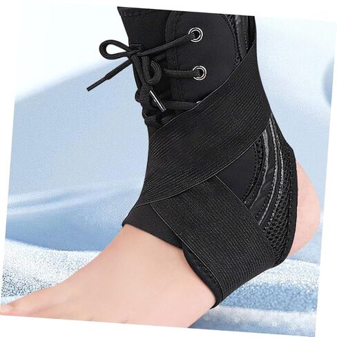 Toyvian Breathable Ankle Sleeve for Sports Compression Ankle Support Elastic Protector Adjustable Strap Unisex Wrap for Injury Recovery and Fitness in Saudi Arabia