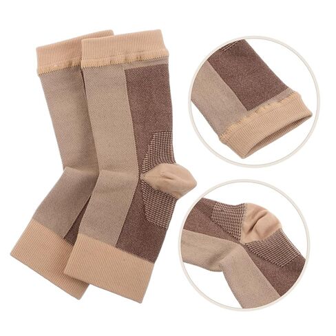 TOYANDONA Ankle Compression Sleeve for Sports Breathable Elastic Ankle Support Wraps 1 Pair for Running Tennis Injury Recovery in Saudi Arabia