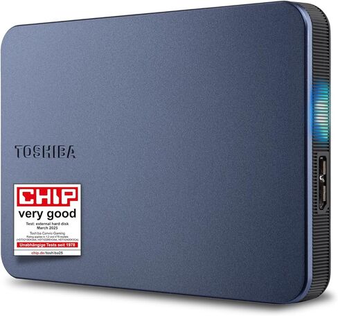 Toshiba Canvio Gaming 1 تيرابايت محمول خارجي محمول ، USB 3.2 ، لمحطة اللعب وأجهزة Xbox ، Black (HDTX210EK3AA) in Kuwait