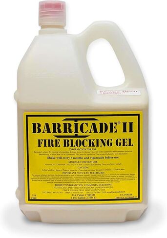 Barricade Fire Gel - Thermal-Protective Coating Provides Dead-Stop Fire Protection on Everything It Coats (1-Gallon) in Saudi Arabia