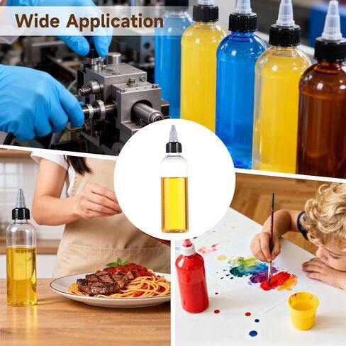 100 قطعة من زجاجات الضغط البلاستيكية، أدوات توزيع زيت الشعر الشفافة بأغطية علوية ملتوية، وموزعات بهارات فارغة مانعة للتسرب، وزجاجات صغيرة قابلة لإعادة الملء للسوائل والأحبار والدهانات والمواد اللاصقة in Kuwait