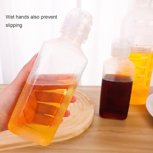 Condiment Squeeze Bottles, Ketchup Mustard Bottle with Caps Scale, Squirt Bottles for Sauces, Oil, Salad Dressings, Honey (250ml) in Saudi Arabia