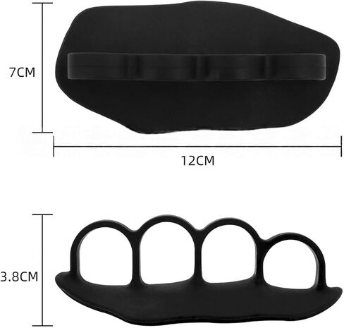 قفازات التمرين للرجال والنساء، مقابض تمرين مضادة للانزلاق، وسادات مطاطية لمقابض الصالة الرياضية لحماية راحة اليد مع صندوق تخزين (أسود) in Kuwait