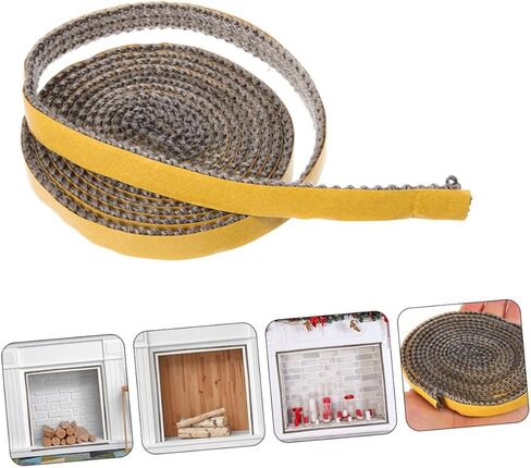 ULTECHNOVO 1Roll Self Adhesive Fiberglass Gasket Tape for Stove and Heat Resistant Seal Tape for Grill Door Replacement Easy Installation and Multi Purpose Use in Saudi Arabia