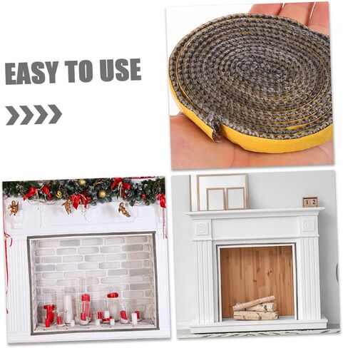 ULTECHNOVO 1Roll Self Adhesive Fiberglass Gasket Tape for Stove and Heat Resistant Seal Tape for Grill Door Replacement Easy Installation and Multi Purpose Use in Saudi Arabia