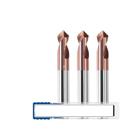 Carbide Spot Drill Bit Metal Chamfering Drilling Guide Tool 60 90 120 Degree Tungsten Steel Location Centering(2F 120d,D10x75L) in Saudi Arabia