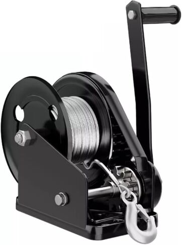 Industrial Trailer Winch for ATVs Boats Trucks Auto Marine, Heavy Duty Hand Crank Winch for Commercial Construction and Warehouses, Factory & DIY Projects (Size : Winch Without Cable) in Saudi Arabia