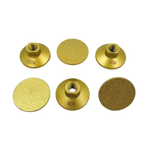 Grinding Wheels,Carving Disc, Dry Vacuum Brazed Diamond Grinding Wheel Thread Edge Profile Sanding Disc(60 Grit,M14 Thread) in Saudi Arabia