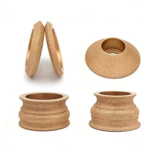 Grinding Wheels,Carving Disc, Dry Vacuum Brazed Diamond Grinding Wheel Demi-bullnose Edge Profile Disc(Roman Column 35mm) in Saudi Arabia