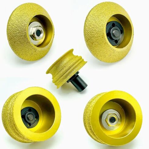 Grinding Wheels,Carving Disc, Dry Vacuum Brazed Diamond Grinding Wheel Demi-bullnose Edge Profile Disc(Roman Column 35mm) in Saudi Arabia