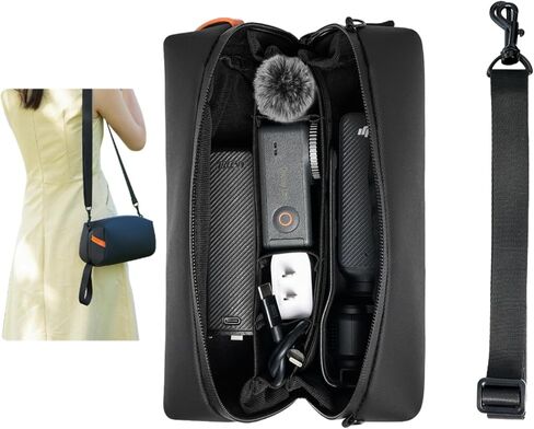 Pocket 3 Bag Action 5 Pro Carve Case Insta 360 X4 حقيبة يد ، متوافقة مع DJI Osmo Pocket 3 ، Action 5 Pro ، Insta 360 X4 Accessories ، BU Portable Storage Counter Bag (8 × 4 × 4 in) in Saudi Arabia