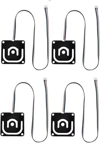 4 قطعة لـ Creality K1 MAX Strain Gauge_34x34_928DAD-240-التعرض للثقب الكهربي الأبيض-سلك مقاوم للحرارة in Kuwait