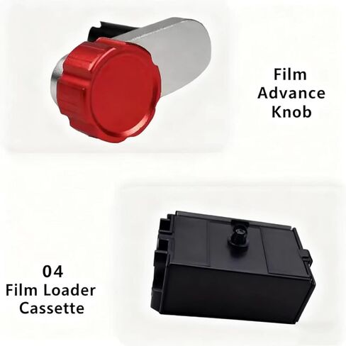 35mm Film Dispenser, Film Roll Separator, with Locking Cover & Film Rewind Handle, Felt Lining, Can Store 30 Turns for 35mm Film, for Retro Camera in Kuwait