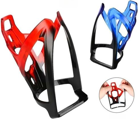 Gradient Color Bike Water Bottle Cage - Bicycle Bottle Holder for Road Mountain Bike, Cycling Equipment (Black Green) in Saudi Arabia