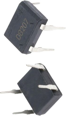 20 قطعة DB207 جسر المعدل DIP4 1000 فولت 2A DB207S مقومات صمام ثنائي الطاقة مكونات إلكترونية IC in Saudi Arabia