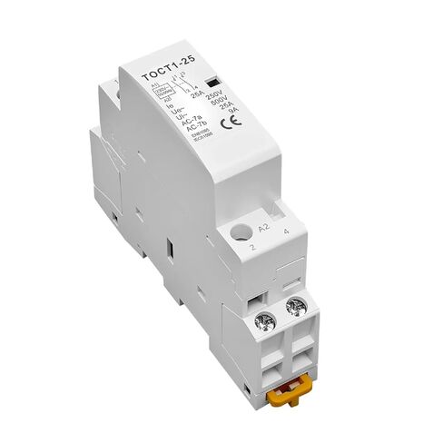 TOCT1-25 2-Pole Modular Contactor, 25A 220V/230V 50/60Hz AC Din Rail Household Contactor, CE Certified (20A 2NO) in Saudi Arabia