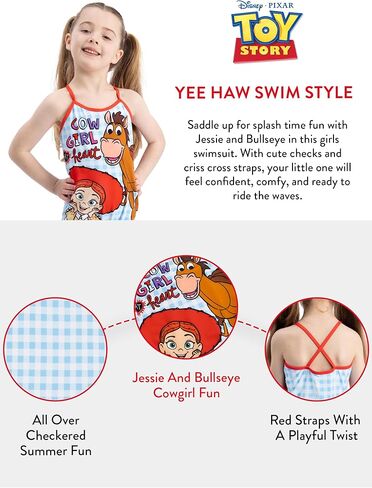 Disney Swimsuit, Toy Story Girls Bathing Suit, Jessie and Bullseye Girls Swimsuit, Kids Bathing Suit in Saudi Arabia