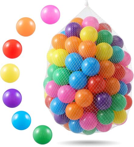 Ball Pit Balls, Safe Non-Toxic BPA-Free Crush-Proof Plastic Balls for Toddlers, Gift for Kids Birthday & Christmas, for Indoor Playpens, Party Decorations & Amusement Activities in Saudi Arabia