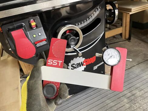 SST - Saw Gauge Calibrator - For Calibrating Saw Blades, Fences, & Jigs - Precise & Accurate Alignment - ½ in. Dial Indicator in Kuwait