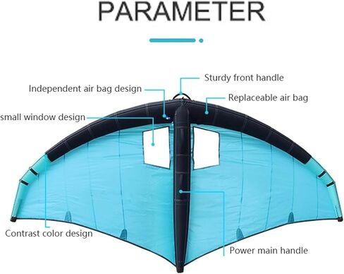 رقائق أجنحة قابلة للنفخ، أجنحة ركوب الأمواج شراعيًا، أجنحة ركوب الأمواج شراعيًا قابلة للنفخ، طائرة ورقية قابلة للنفخ للمياه في الهواء الطلق in Kuwait