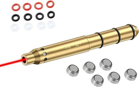 GOTICAL Red Dot Laser Boresighter، 38 Special، 9mm، 380 ACP، 357 Magnum، و357 SIG، نهاية برميل النقطة الحمراء، مشهد لمسدسات البندقية in Kuwait
